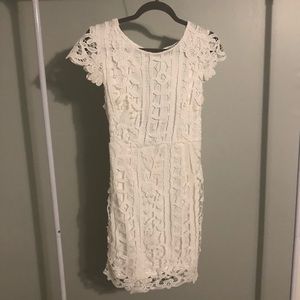 She + Sky White Lace Dress